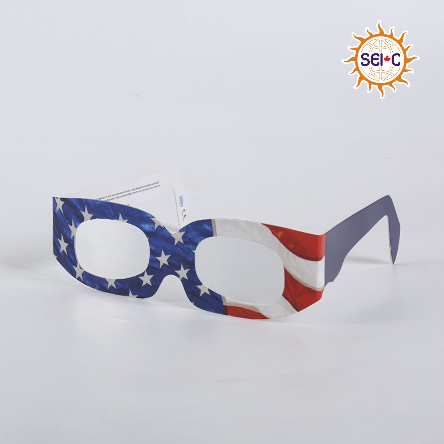 SEIC Paper Solar Eclipse Glasses, CE and ISO Certified Eclipse Shade for Direct Sun Viewing (Pack of 4)