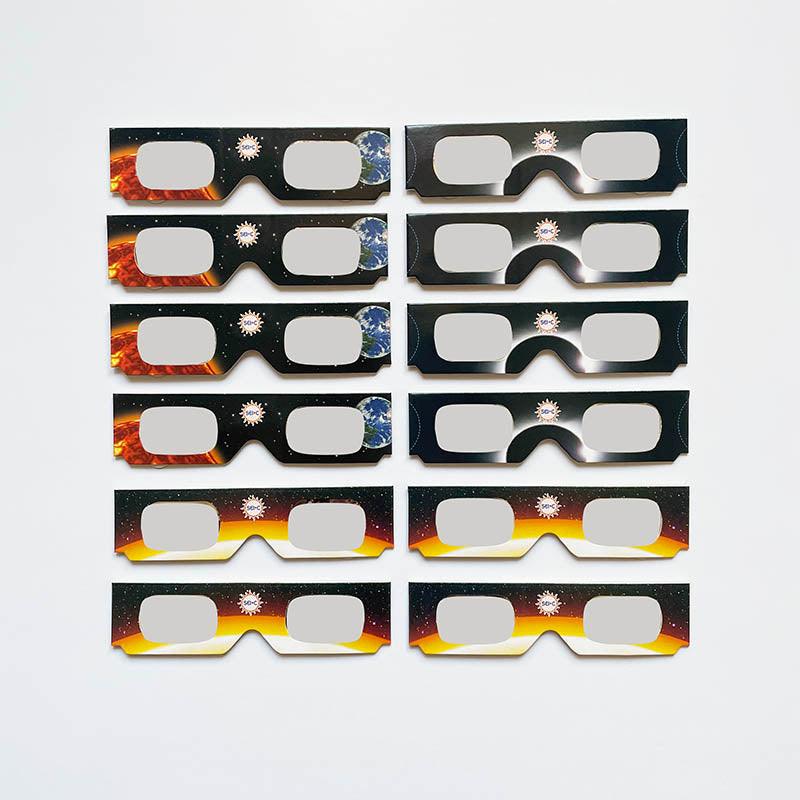SEIC Bundle of 3 Print Designs Paper Solar Eclipse Glasses, CE and ISO Certified Safe Eclipse Shade for Direct Sun Viewing (Pack of 12) solar eclipse glasses Solar Eclipse International