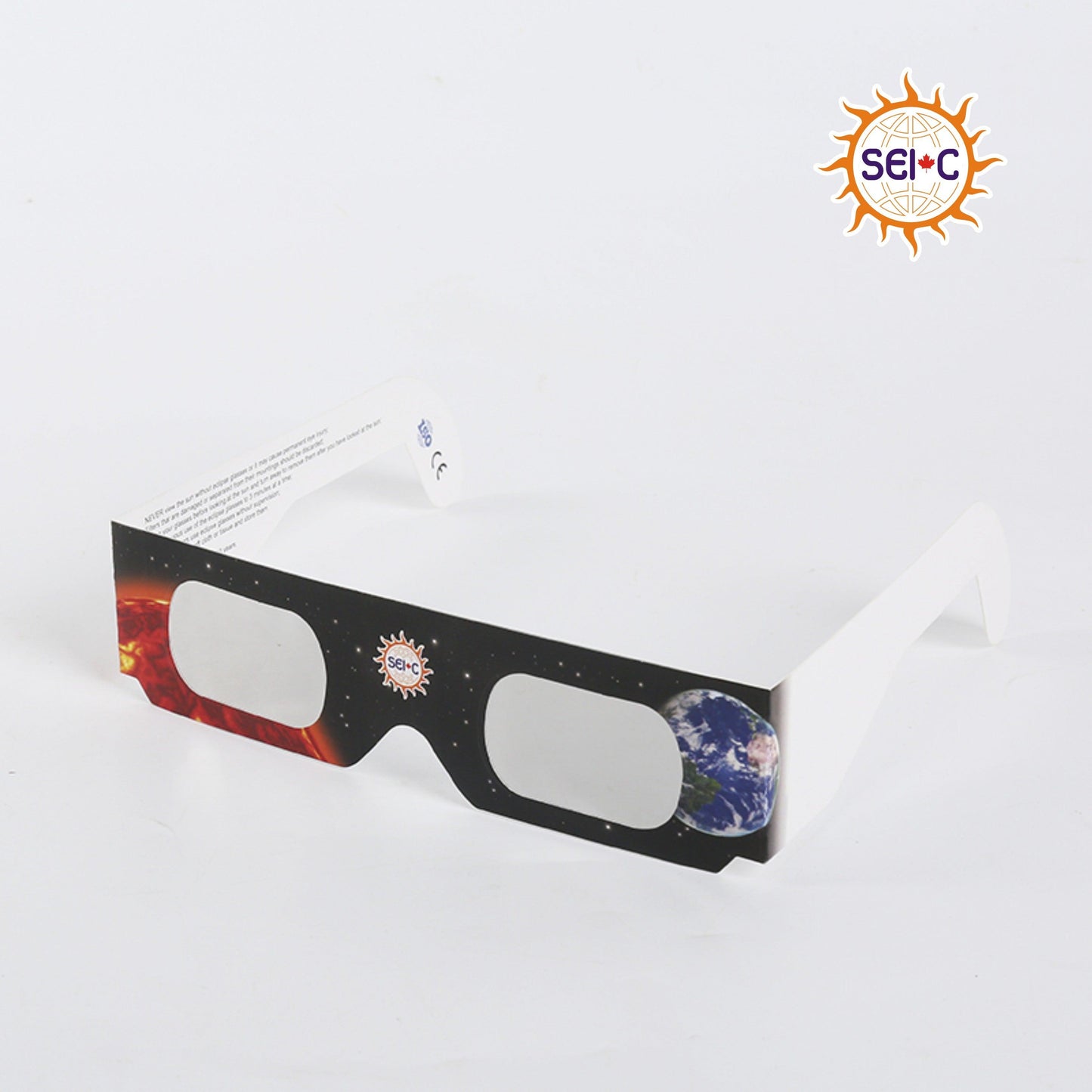 SEIC Bundle of 3 Print Designs Paper Solar Eclipse Glasses, CE and ISO Certified Safe Eclipse Shade for Direct Sun Viewing (Pack of 12) solar eclipse glasses Solar Eclipse International