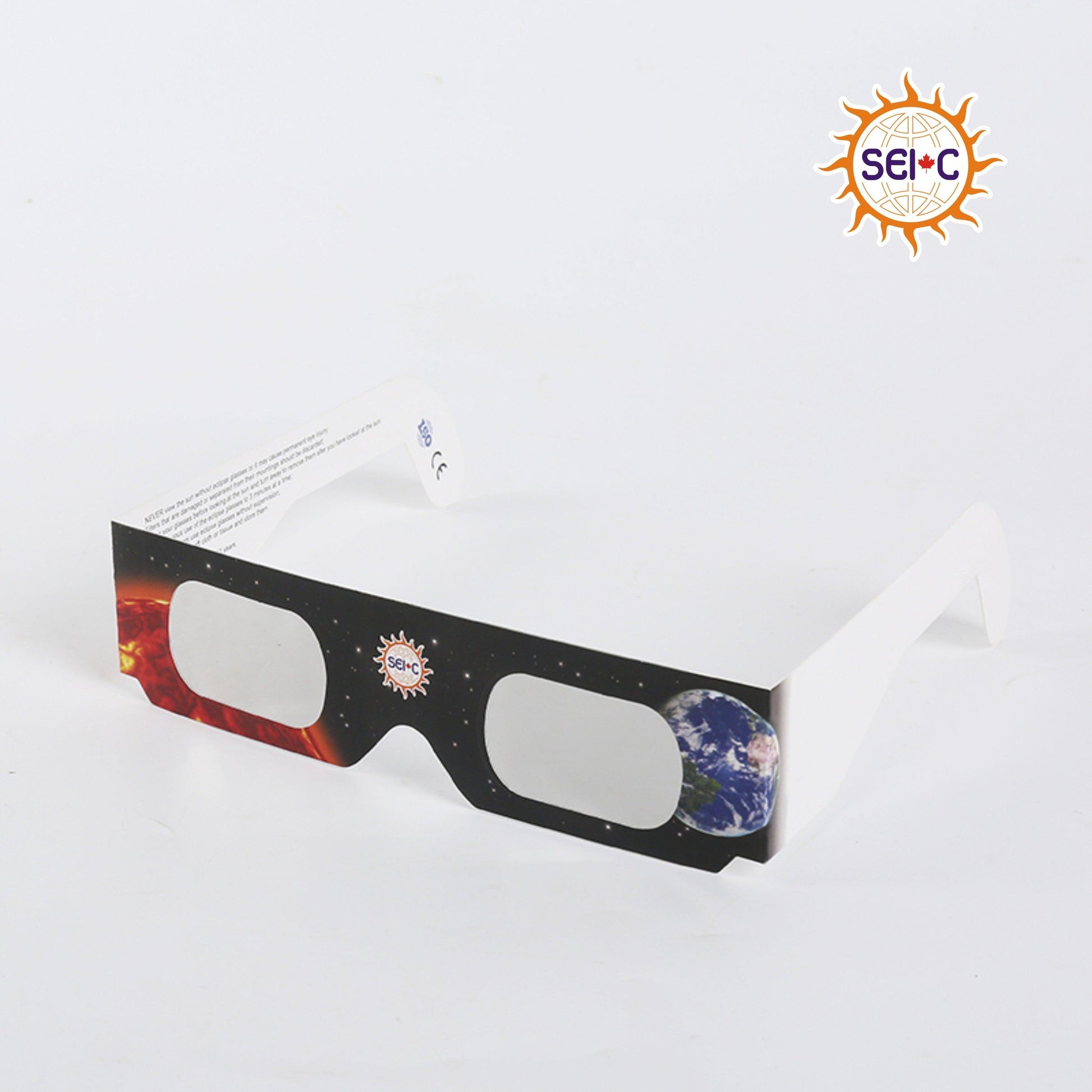 SEIC Bundle of 3 Print Designs Paper Solar Eclipse Glasses, CE and ISO Certified Safe Eclipse Shade for Direct Sun Viewing (Pack of 12) solar eclipse glasses Solar Eclipse International