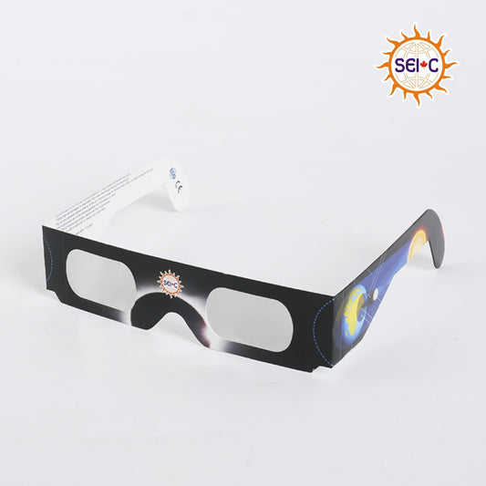 SEIC Paper Solar Eclipse Glasses, CE and ISO Certified Eclipse Shade for Direct Sun Viewing (Pack of 20) solar eclipse glasses Solar Eclipse International 